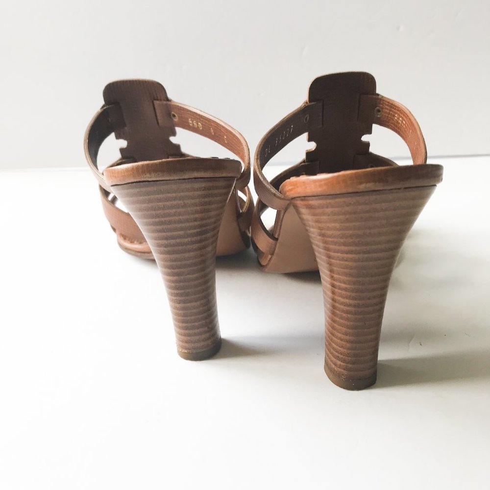 Salvatore Ferragamo 3-Buckle Heel Sandals - Picture 4 of 9